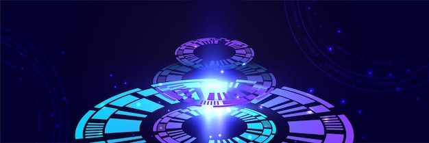 Concepto de tecnología abstracta Placa de circuito Fondo de color de computadora alta Ilustración vectorial