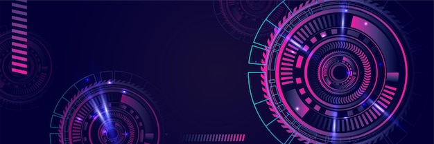 Concepto de tecnología abstracta Placa de circuito Fondo de color de computadora alta Ilustración vectorial