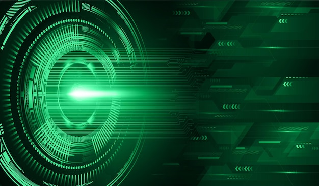 concepto de tecnología del futuro del circuito de ojo cibernético antecedentes
