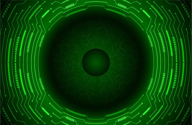 concepto de tecnología del futuro del circuito de ojo cibernético antecedentes