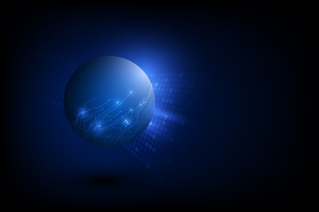 Concepto de tecnología global digital de vector
