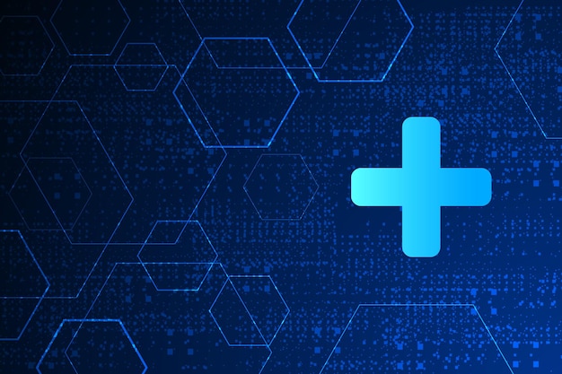concepto de tecnología de innovación médica de atención médica