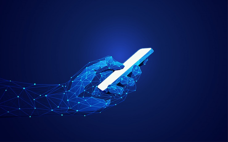 Vector concepto de tecnología móvil