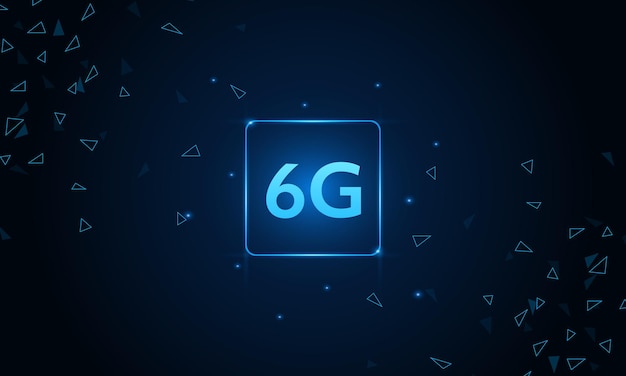 concepto de tecnología Red móvil 6G Telecomunicaciones de nueva generación Internet móvil de alta velocidad