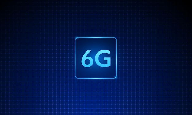concepto de tecnología red móvil 6G Telecomunicaciones de nueva generación móvil de alta velocidad Inter