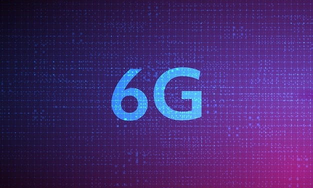 concepto de tecnología red móvil 6G Telecomunicaciones de nueva generación móvil de alta velocidad Inter