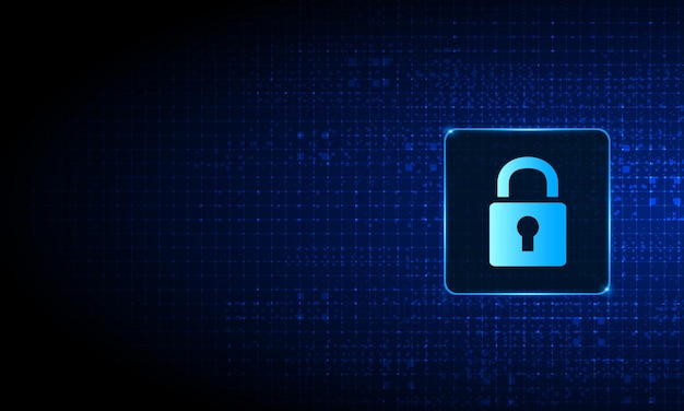 Concepto de tecnología de seguridad cibernética Escudo con icono de agujero de llave con fondo de mapa del mundo da personal