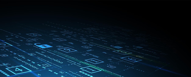 concepto de tecnología de seguridad digital de internet para antecedentes comerciales bloqueo en placa de circuito