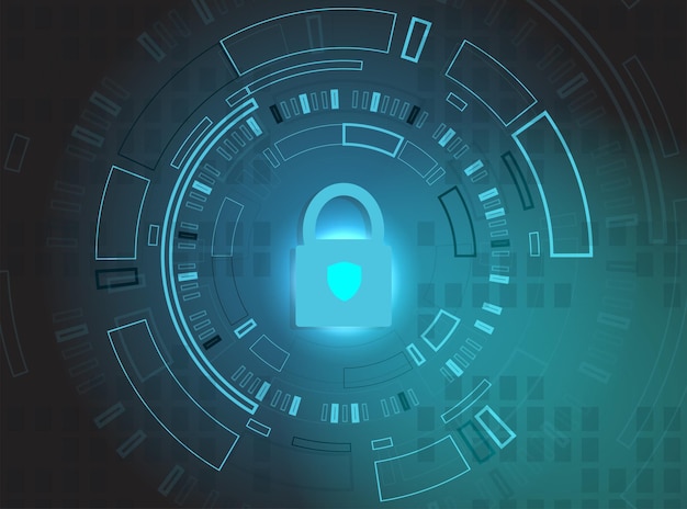 Concepto de tecnología de seguridad digital de Internet para el conocimiento de los negocios Proteja sus datos