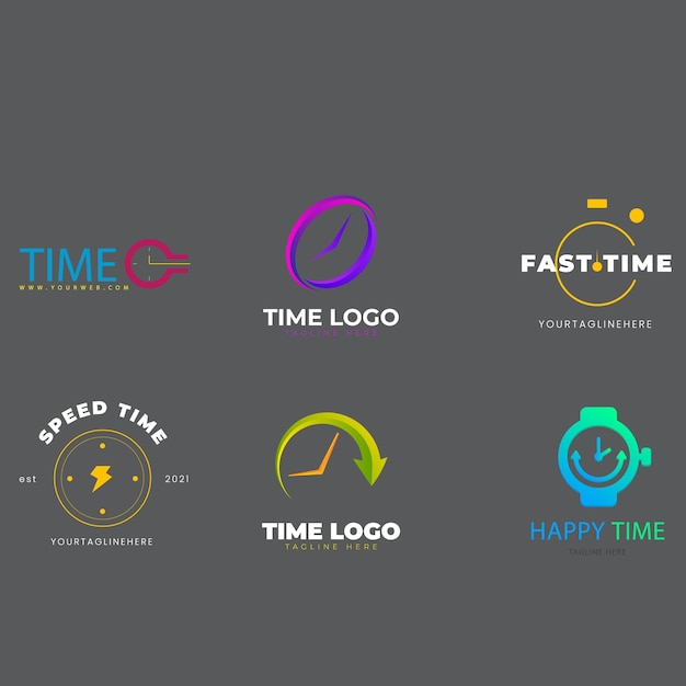 Concepto de tiempo de idea de logotipo abstracto vectorial o icono de negocio de reloj Plantilla de diseño de logotipo creativo