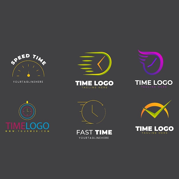 Concepto de tiempo de idea de logotipo abstracto vectorial o icono de negocio de reloj Plantilla de diseño de logotipo creativo