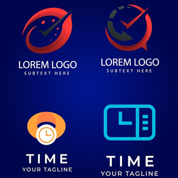 Concepto de tiempo de idea de logotipo abstracto vectorial o icono de negocio de reloj Plantilla de diseño de logotipo creativo