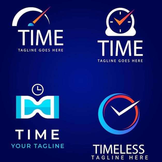 Concepto de tiempo de idea de logotipo abstracto vectorial o icono de negocio de reloj Plantilla de diseño de logotipo creativo