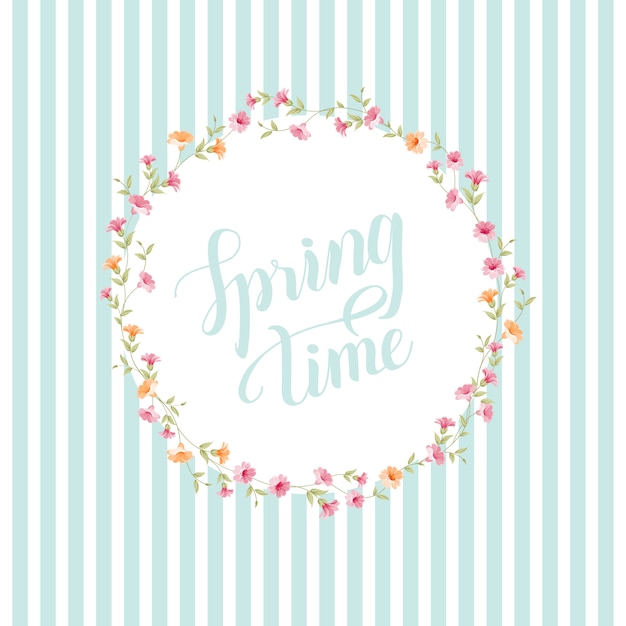 Concepto de tiempo de primavera.