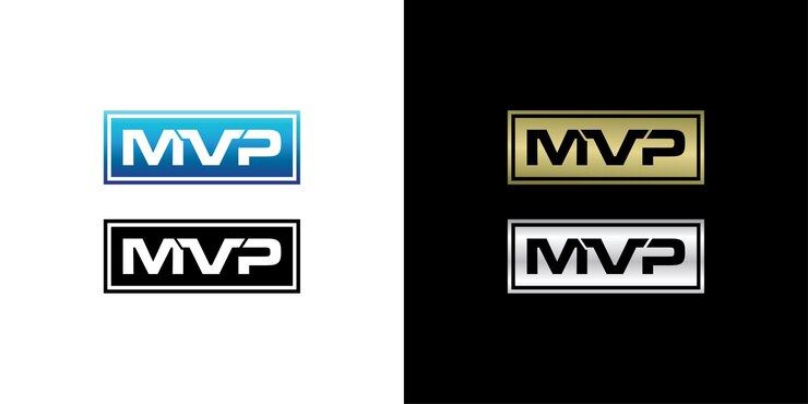 Vector el concepto de tipografía de jugador más valioso