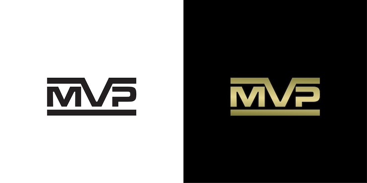 Vector el concepto de tipografía de jugador más valioso