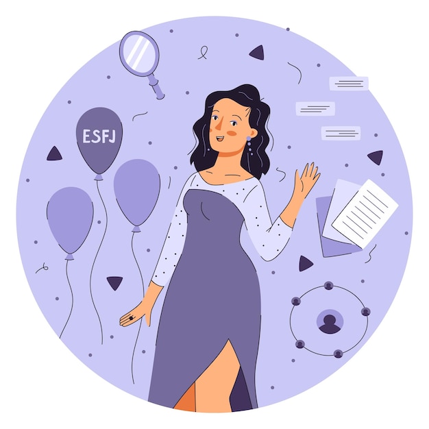 Concepto de tipos de persona MBTI Socionics mbti esfj