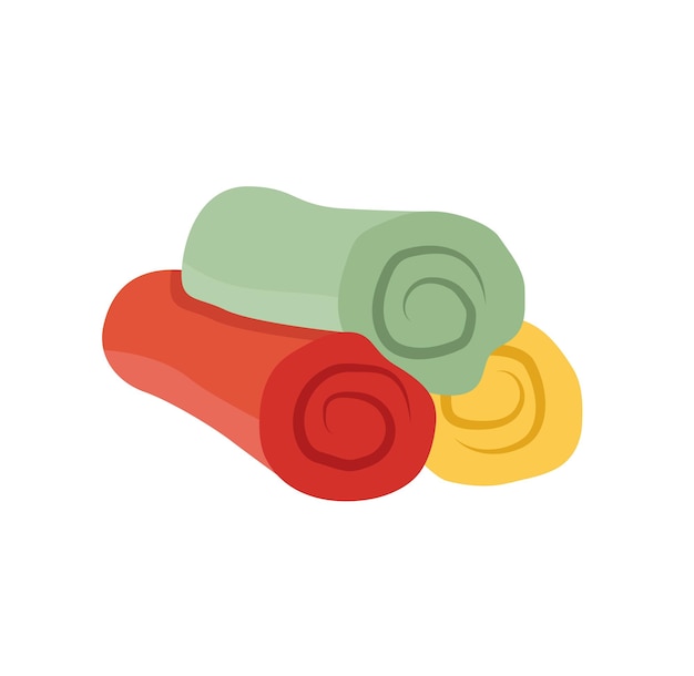 Concepto Toallas para baño Una atractiva ilustración vectorial plana creada para uso web
