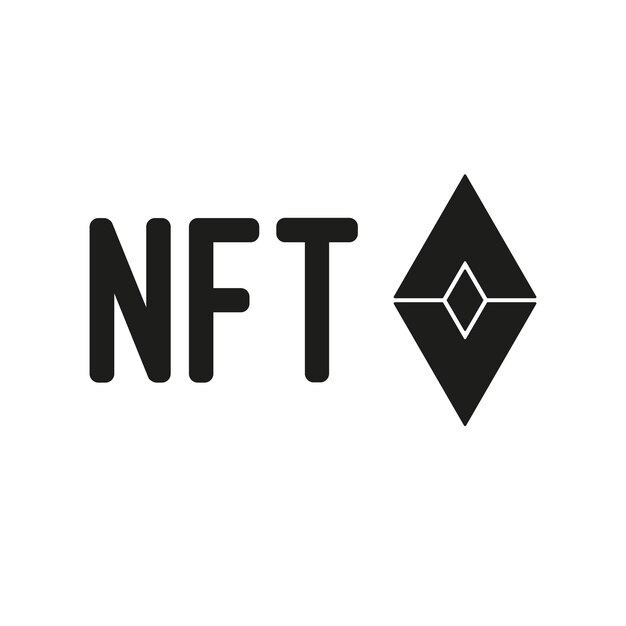 Concepto de tokens no fungibles NFT Ilustración vectorial