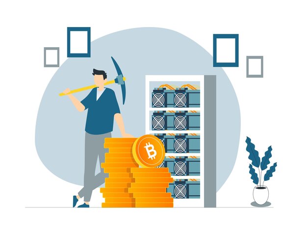 Concepto de trabajador obtener grandes monedas