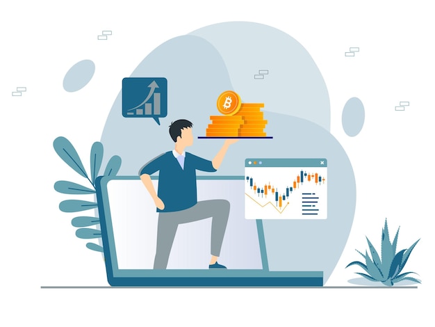 Concepto de trabajador obtener grandes monedas