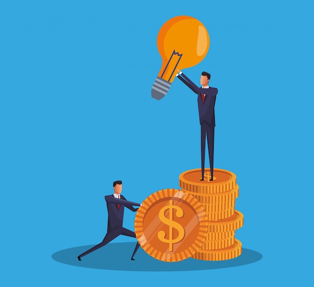 Concepto de trabajo en equipo empresarial