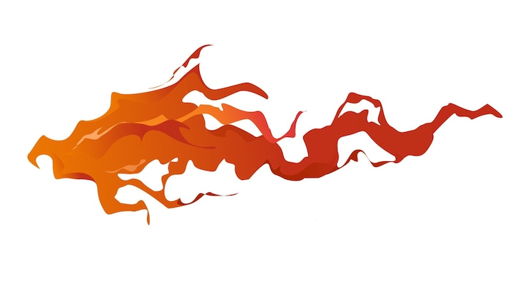 Vector concepto trace explosión onda punto fuego este es un diseño de dibujos animados de concepto de vector plano