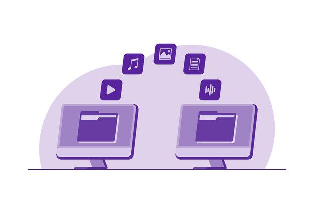 Concepto de transferencia de archivos Datos de copia de seguridad Transferencia de datos