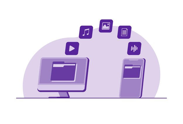 Concepto de transferencia de archivos Datos de copia de seguridad Transferencia de datos