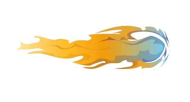 Concepto Traza explosión onda punto fuego Este vector plano concepto dibujos animados diseño