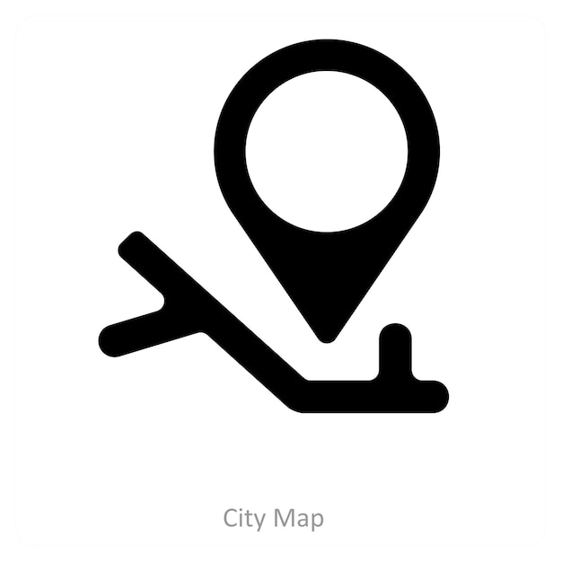 concepto de ubicación e icono de pin