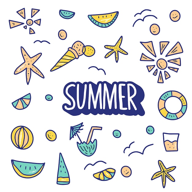 Concepto de vacaciones de verano ilustración vectorial