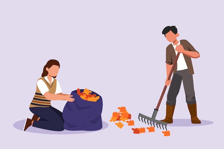 Vector concepto de vecinos compartiendo cosas y ayudándose unos a otros ilustración de vector plano coloreado aislado