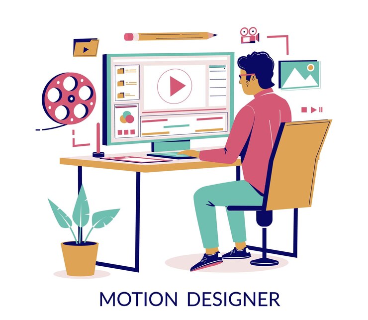 Vector concepto de vector de diseño de movimiento para la página del sitio web del banner web