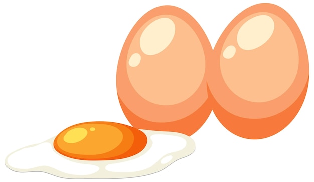 Concepto de vector de dos huevos