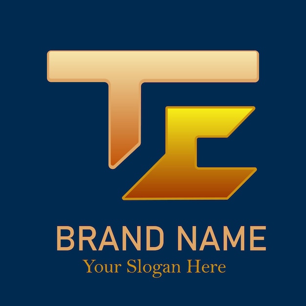 Concepto vectorial de diseño de logotipo profesional T y C