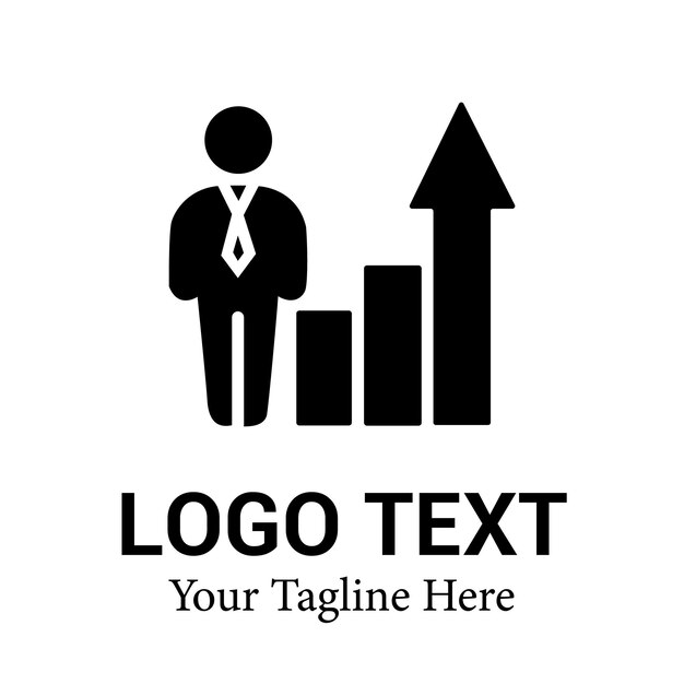 Concepto vectorial de diseño de logotipo de solución empresarial