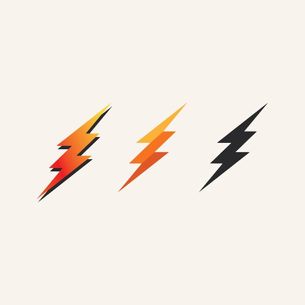 El concepto vectorial del logotipo de Lightning Strike para la tecnología de velocidad y la identidad de marca de la industria eléctrica
