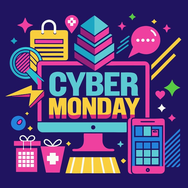 Concepto de venta Cyber Monday
