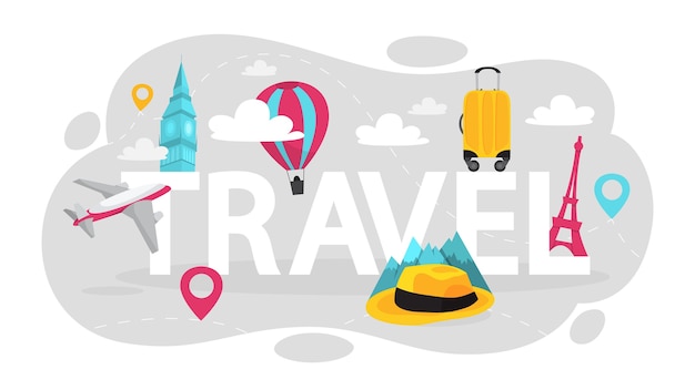Concepto de viaje y vacaciones de verano. Idea de turismo