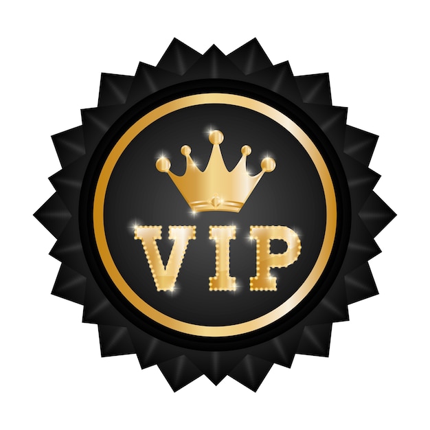 Vector concepto vip con diseño de icono