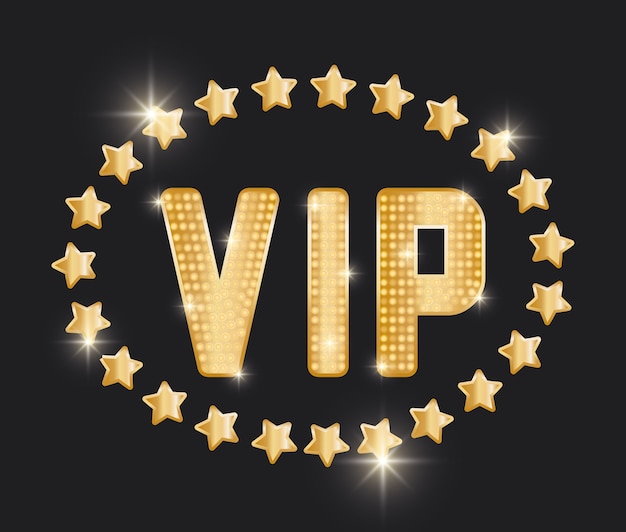 Concepto VIP con diseño de icono