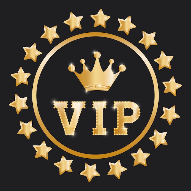 Concepto VIP con diseño de icono