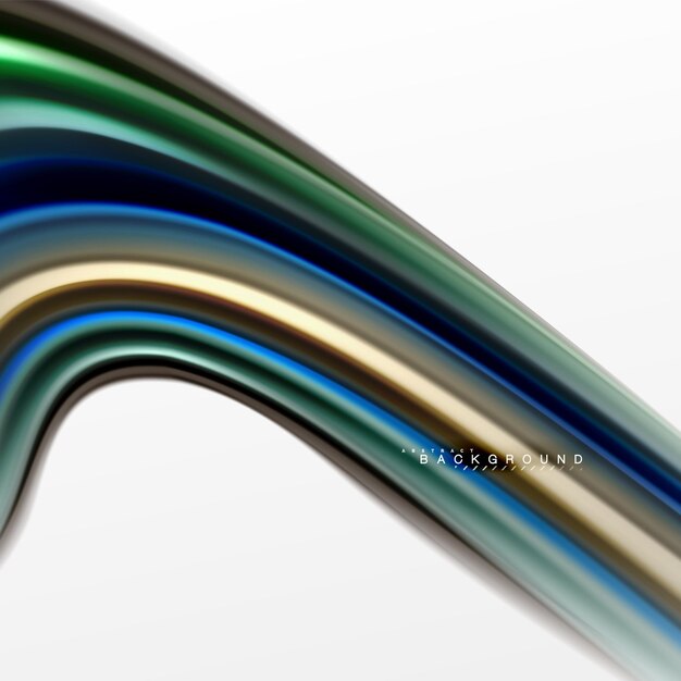 Vector conceptos de colores de mezcla de líquidos fluidos en fondo gris claro flujo de curva de diseño abstracto de moda para presentación de negocios o tecnología o papel pintado de portada de folleto web