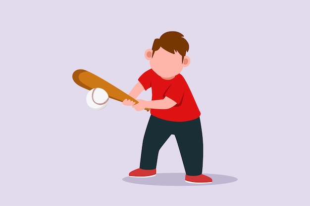 Conceptos deportivos Ilustración vectorial plana de colores aislada.
