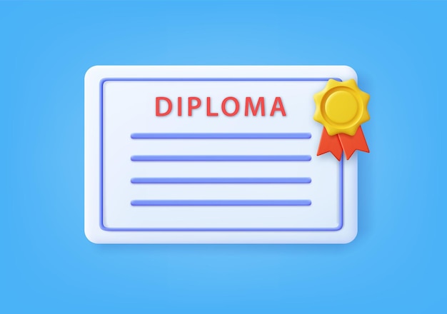 Conceptos de diploma de subvención de premio al logro