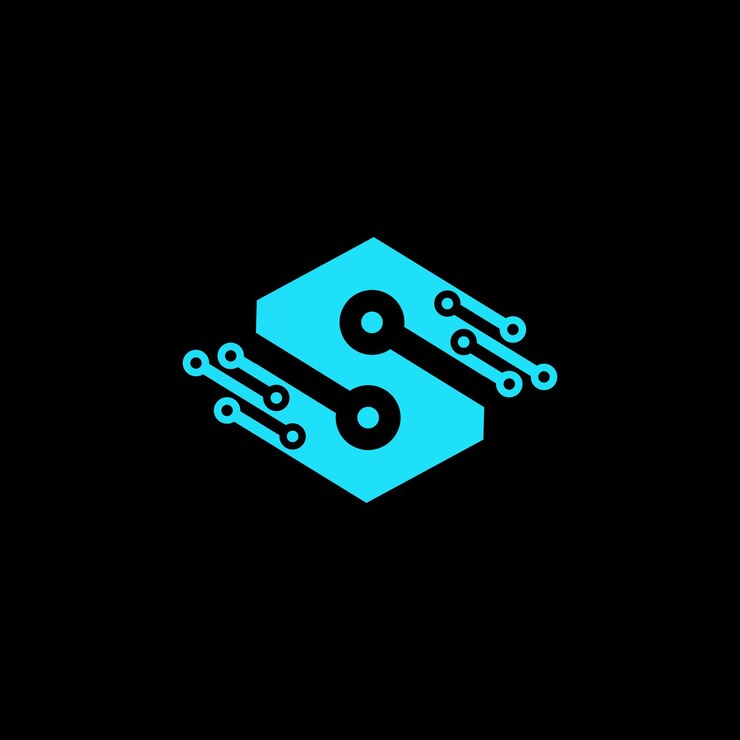 Vector conceptos de diseño de logotipos de s creative tech