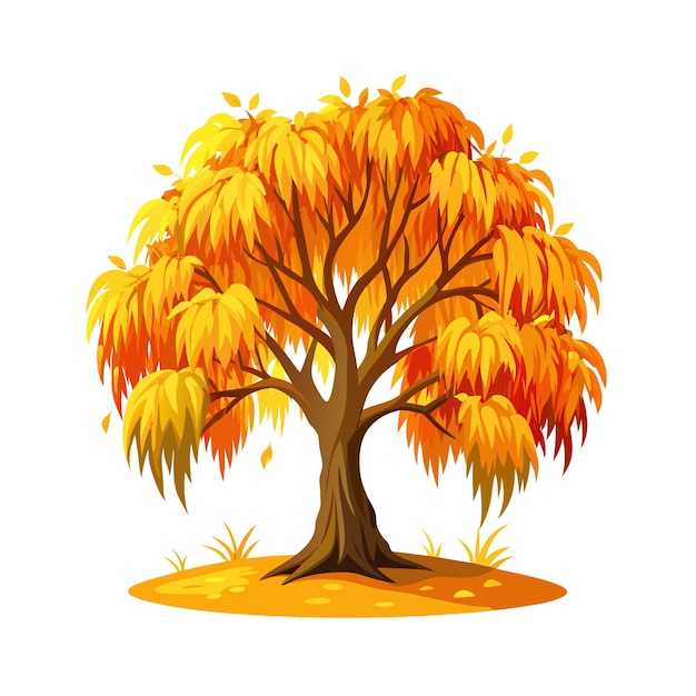 Conceptos de ilustración vectorial de estilo plano de árboles