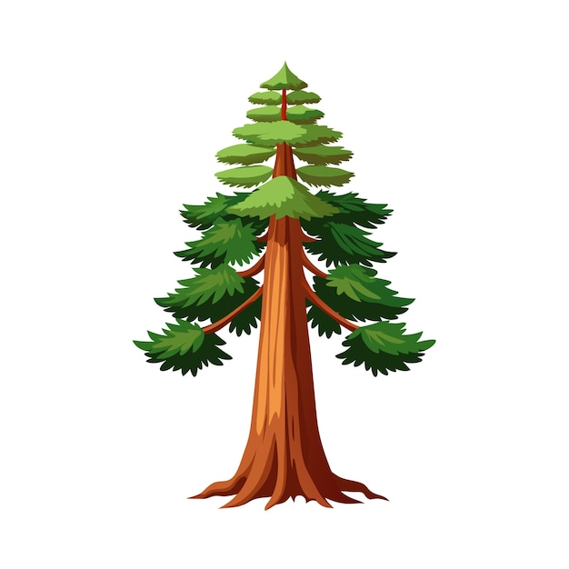 Conceptos de ilustración vectorial de estilo plano de árboles