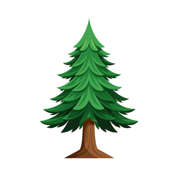 Conceptos de ilustración vectorial de estilo plano de árboles